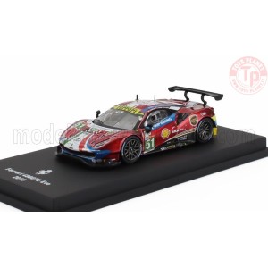 FERRARI 488 GTE EVO 3.9L TURBO V8 TEAM AF CORSE N 51 LE MANS 2019 CALADO - PIER GUIDI - SERRA CON VETRINA 1/64 E56 ALTRE MARCHE