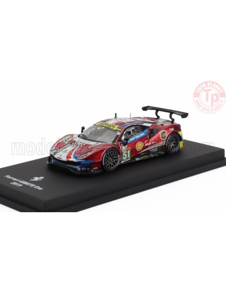 FERRARI 488 GTE EVO 3.9L TURBO V8 TEAM AF CORSE N 51 LE MANS 2019 CALADO - PIER GUIDI - SERRA CON VETRINA 1/64 E56 ALTRE MARCHE