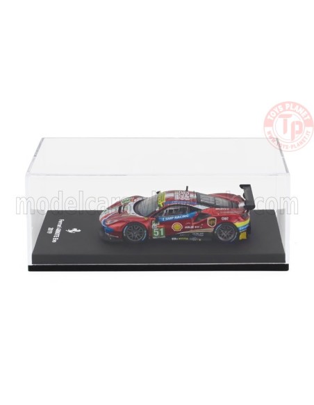 FERRARI 488 GTE EVO 3.9L TURBO V8 TEAM AF CORSE N 51 LE MANS 2019 CALADO - PIER GUIDI - SERRA CON VETRINA 1/64 E56 ALTRE MARCHE