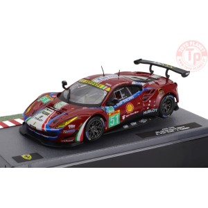 FERRARI 488 GT3 3.9L TURBO V8 TEAM AF CORSE N 51 6h SILVERSTONE 2017 PIERGUIDI - CALADO 1/43 E58 MODELLI EDICOLA