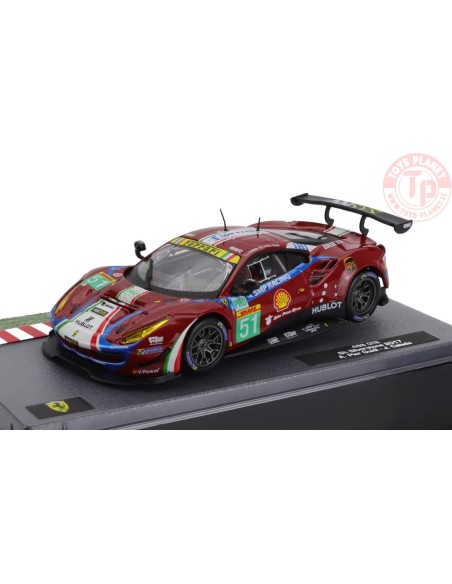 FERRARI 488 GT3 3.9L TURBO V8 TEAM AF CORSE N 51 6h SILVERSTONE 2017 PIERGUIDI - CALADO 1/43 E58 MODELLI EDICOLA