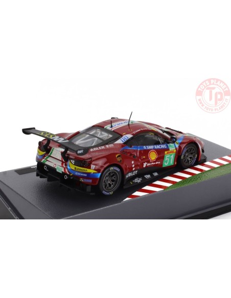 FERRARI 488 GT3 3.9L TURBO V8 TEAM AF CORSE N 51 6h SILVERSTONE 2017 PIERGUIDI - CALADO 1/43 E58 MODELLI EDICOLA