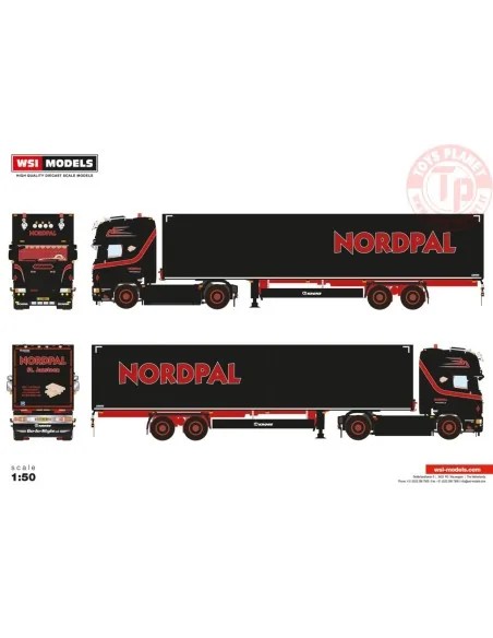 SCANIA R6 TOPLINE 4X2 BOX TRAILER - 2 AXLE NORDPAL WSI 01-4391 WSI MODELS SCANIA R6 TOPLINE 4X2 BOX TRAILER - 2 AXLE NORDPAL WSI 01-4391 WSI MODELS
