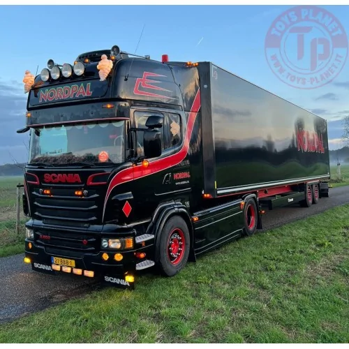 SCANIA R6 TOPLINE 4X2 BOX TRAILER - 2 AXLE NORDPAL WSI 01-4391 WSI MODELS