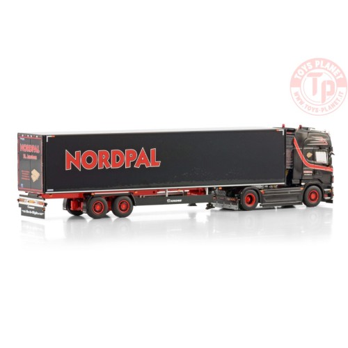 SCANIA R6 TOPLINE 4X2 BOX TRAILER - 2 AXLE NORDPAL WSI 01-4391 WSI MODELS