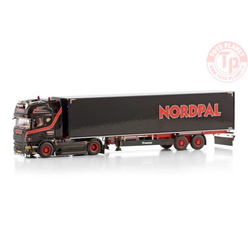 SCANIA R6 TOPLINE 4X2 BOX TRAILER - 2 AXLE NORDPAL WSI 01-4391 WSI MODELS