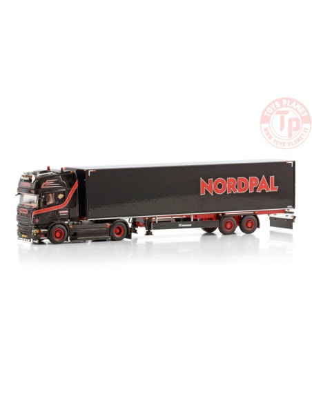 SCANIA R6 TOPLINE 4X2 BOX TRAILER - 2 AXLE NORDPAL WSI 01-4391 WSI MODELS