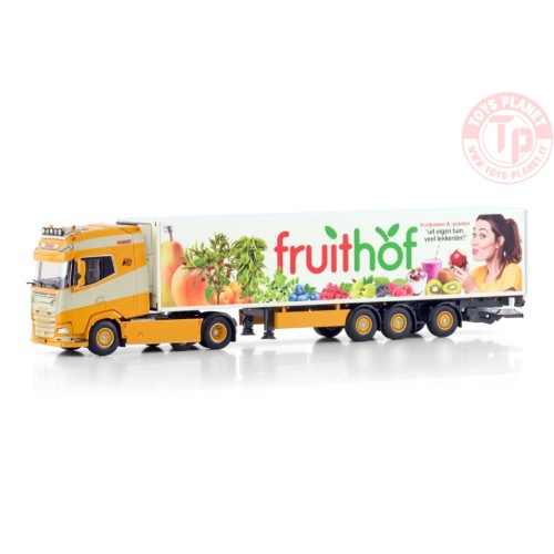 DAF XG+ 6X2 MIDLIFT AXLE TRIDEC REEFER TRAILER - 3 AXLE TRANSPORTBEDRIJF TRAVEO WSI 01-4585 WSI MODELS