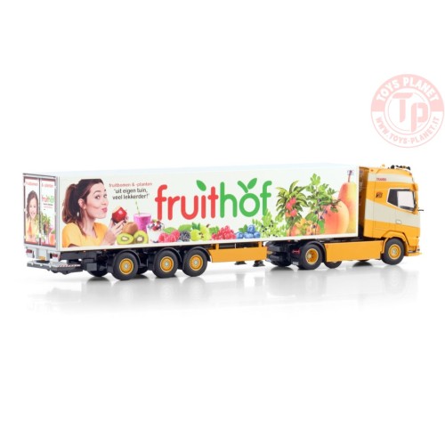 DAF XG+ 6X2 MIDLIFT AXLE TRIDEC REEFER TRAILER - 3 AXLE TRANSPORTBEDRIJF TRAVEO WSI 01-4585 WSI MODELS