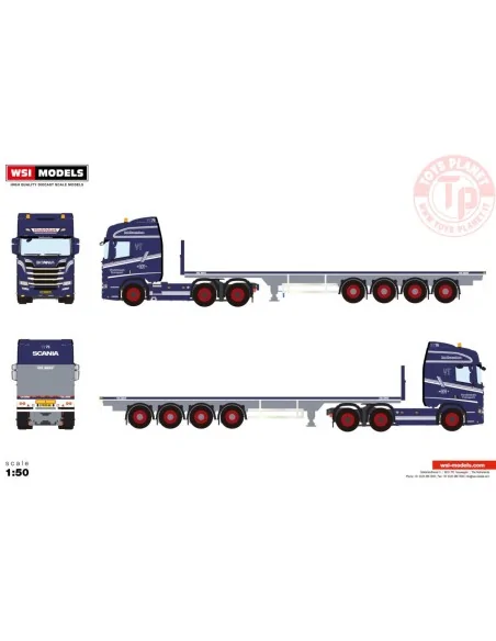 copy of SCANIA R HIGHLINE CR20H 6X2 TAG AXLE FLATBED TRAILER - 4 AXLE Vindelsbaek WSI 01-4626 WSI MODELS copy of SCANIA R HIGHLINE CR20H 6X2 TAG AXLE FLATBED TRAILER - 4 AXLE Vindelsbaek WSI 01-4626 WSI MODELS