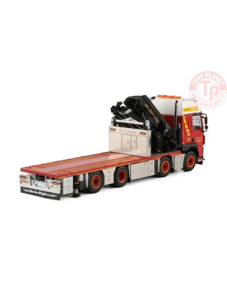 DAF CF SPACE CAB MY2017 RIGED FLATBED TRUCK 8X2 TAG AXLE WITH FASSI 1100 + JIB Alb. Swijnenburg WSI 01-4671 WSI MODELS DAF CF SPACE CAB MY2017 RIGED FLATBED TRUCK 8X2 TAG AXLE WITH FASSI 1100 + JIB Alb. Swijnenburg WSI 01-4671 WSI MODELS
