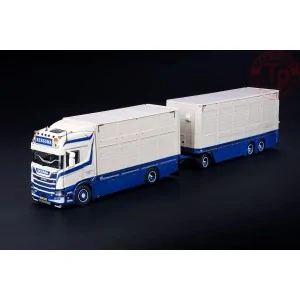 Scania R high roof boxed truck 4X2 with a long 3-axle trailer Bergsma IMC MODELS 32-0231 IMC MODELS