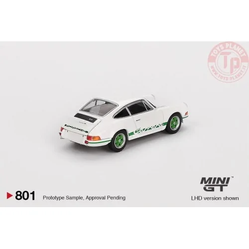 PORSCHE 911 901 2,7 CARRERA RS GRAND PRIX WHITE WITH GREEN LIVERY 1973 1:64 MGT00801-L Mini Gt
