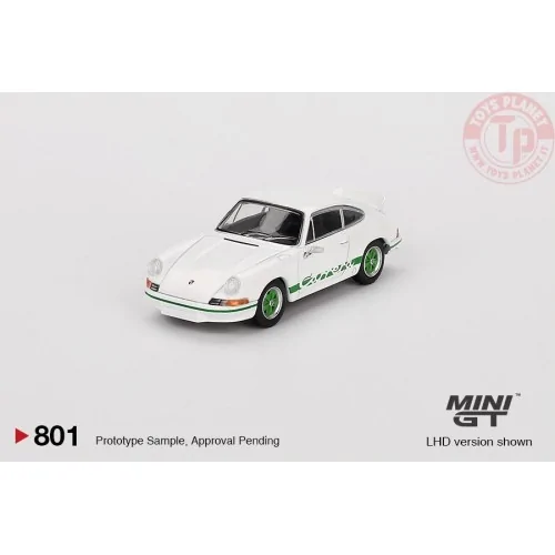 PORSCHE 911 901 2,7 CARRERA RS GRAND PRIX WHITE WITH GREEN LIVERY 1973 1:64 MGT00801-L Mini Gt