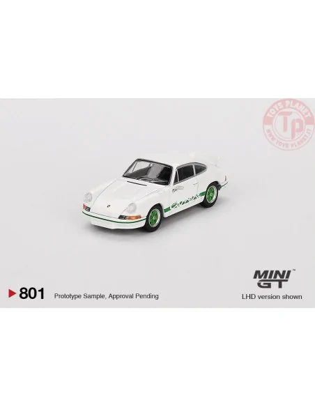 PORSCHE 911 901 2,7 CARRERA RS GRAND PRIX WHITE WITH GREEN LIVERY 1973 1:64 MGT00801-L Mini Gt