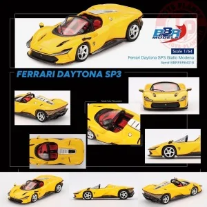 FERRARI DAYTONA SP3 GIALLO MODENA 2024 1:64 BBRFER64018 BBR MODELS 1:64