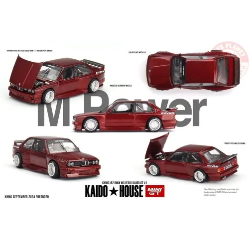 BMW M3 (E30) KAIDO GT V1 1989 1:64 KHMG162 MINI GT