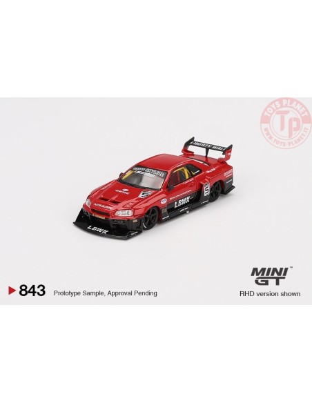 MGT00843-R NISSAN SKYLINE GT-R (R34) SUPER SILHOUETTE RED/BLACK 20
