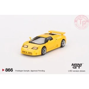BUGATTI EB110 SUPER SPORT GIALLO BUGATTI 1995 1:64 MGT00866-L Mini Gt
