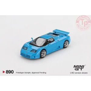 BUGATTI EB110 SUPER SPORT BLUE BUGATTI 1995 1:64 MGT00890-L MINI GT