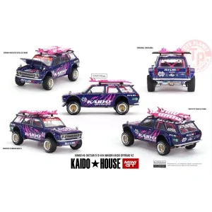 DATSUN 510 WAGON 4X4 KAIDO OFFROAD V2 1969 1:64 KHMG149 MINI GT