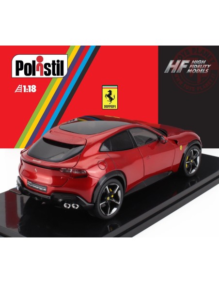 1/18 FERRARI PUROSANGUE 2022 WITH SHOWCASE NUMBERED ONE BY ONE ROSSO MAGMA POLISTIL 18FE02021 POLISTIL 1/18 FERRARI PUROSANGUE 2022 WITH SHOWCASE NUMBERED ONE BY ONE ROSSO MAGMA POLISTIL 18FE02021 POLISTIL