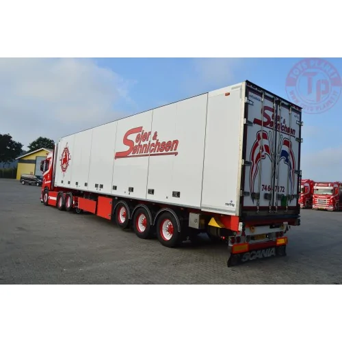 Scania serie Next Gen S con semirimorchio frigorifero a 3 assi Sejer & Sonnichsen TEKNO 86678 TEKNO