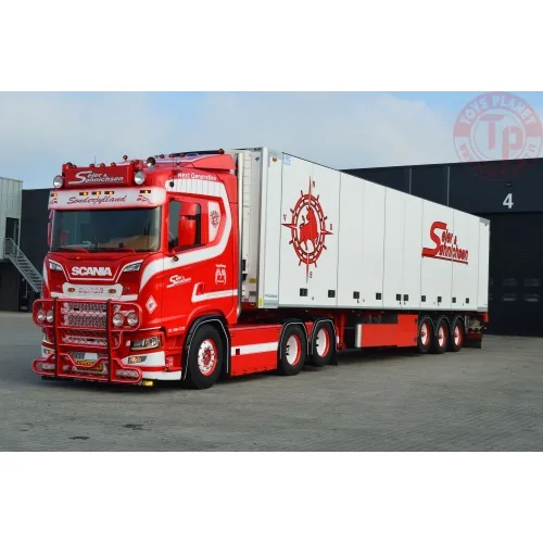 Scania serie Next Gen S con semirimorchio frigorifero a 3 assi Sejer & Sonnichsen TEKNO 86678 TEKNO