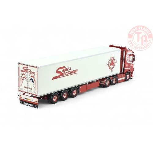 Scania serie Next Gen S con semirimorchio frigorifero a 3 assi Sejer & Sonnichsen TEKNO 86678 TEKNO