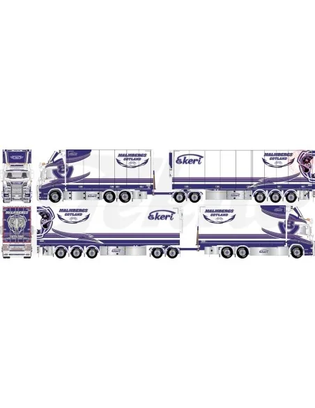 Scania Next Gen R650 Zweedse 24m combinatie Malmbergs TEKNO 86279 TEKNO Scania Next Gen R650 Zweedse 24m combinatie Malmbergs TEKNO 86279 TEKNO