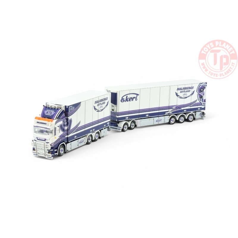 ミニカー 1/50 NZG Scania8x4 give svaergods TEKNO 86279 Scania Next Gen R650 Zweedse 24m combinatie