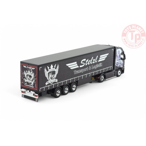 Iveco S-Way con semirimorchio centinato a 3 assi Stelzl TEKNO 86000 TEKNO