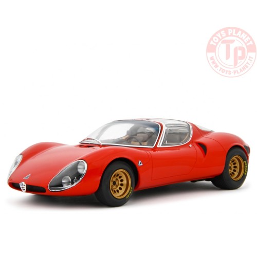 1/18 Alfa Romeo 33 Coupè Stradale 1967 Primo Prototipo Autodelta LM153A1 LAUDORACING