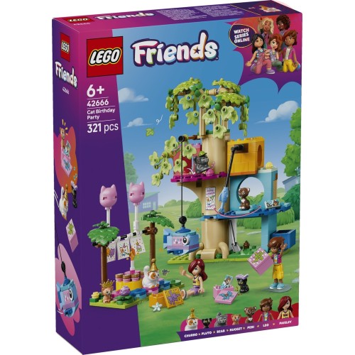 Festa di compleanno felina e Casa sull’albero LEGO FRIENDS 42666 LEGO