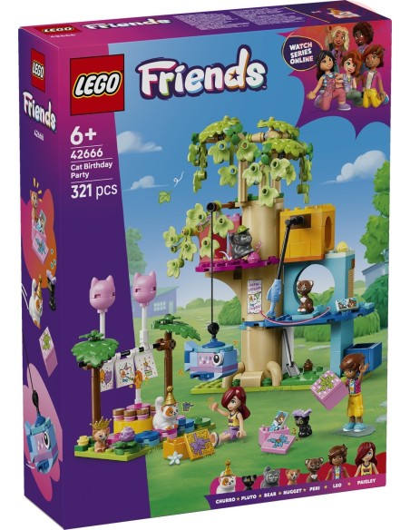 Festa di compleanno felina e Casa sull’albero LEGO FRIENDS 42666 LEGO