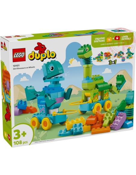 Dinosauri su ruote 3 in 1 LEGO DUPLO 10451 LEGO