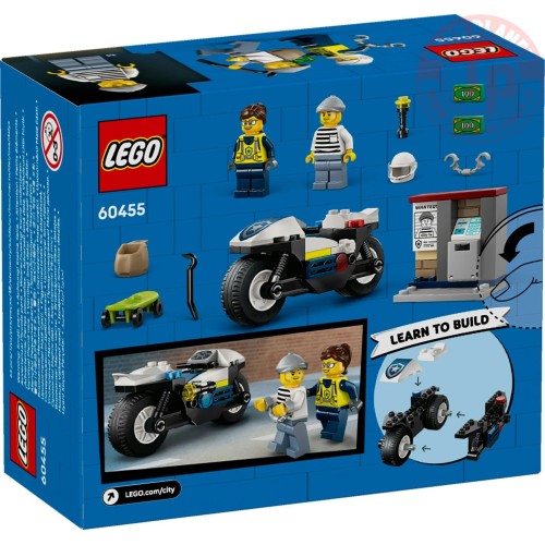 Inseguimento della moto della Polizia LEGO CITY 60455 LEGO