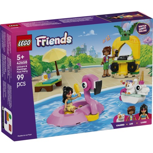 Pool Party con unicorno e fenicottero LEGO FRIENDS 42658 LEGO