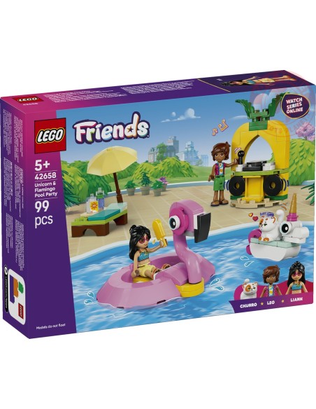 Pool Party con unicorno e fenicottero LEGO FRIENDS 42658 LEGO