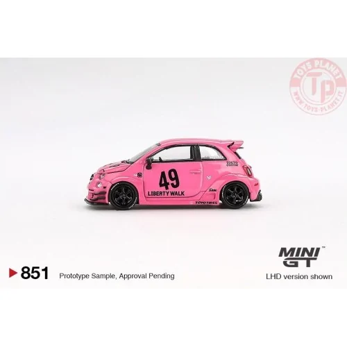 Fiat 595 Abarth LB-Works Abas Works, pink 2024 1:64 MGT00851-L Mini Gt