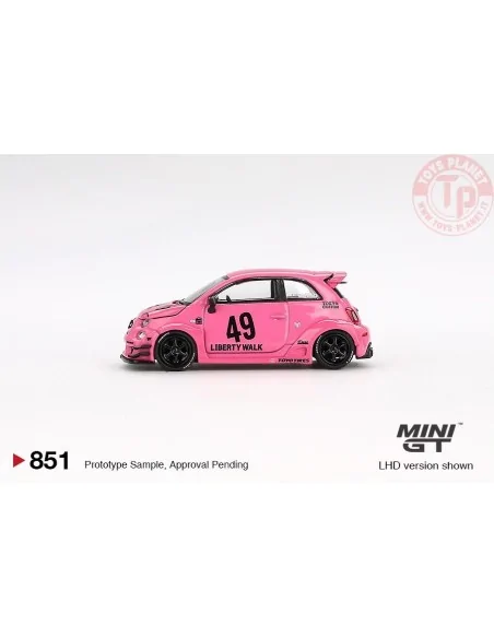 Fiat 595 Abarth LB-Works Abas Works, pink 2024 1:64 MGT00851-L Mini Gt Fiat 595 Abarth LB-Works Abas Works, pink 2024 1:64 MGT00851-L Mini Gt