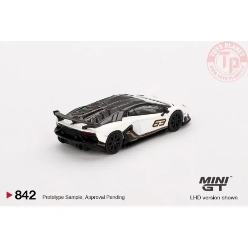 Lamborghini Aventador SVJ 63 Bianco Asopo 2022 1:64 MGT00842-L MINI GT