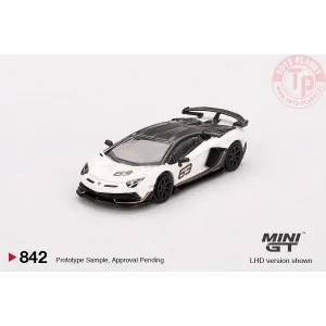 Lamborghini Aventador SVJ 63 Bianco Asopo 2022 1:64 MGT00842-L MINI GT