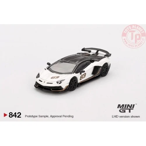 Lamborghini Aventador SVJ 63 Bianco Asopo 2022 1:64 MGT00842-L MINI GT