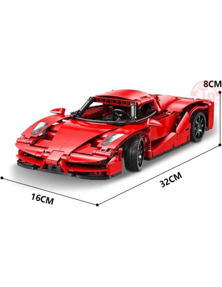 RC Red Blade Sports Car - 405 pz. CADA C51304W CADA RC Red Blade Sports Car - 405 pz. CADA C51304W CADA