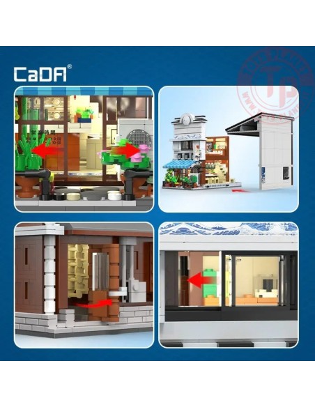 Japanese Sushiya Shop - 1665 pz. CADA C66018W CADA Japanese Sushiya Shop - 1665 pz. CADA C66018W CADA