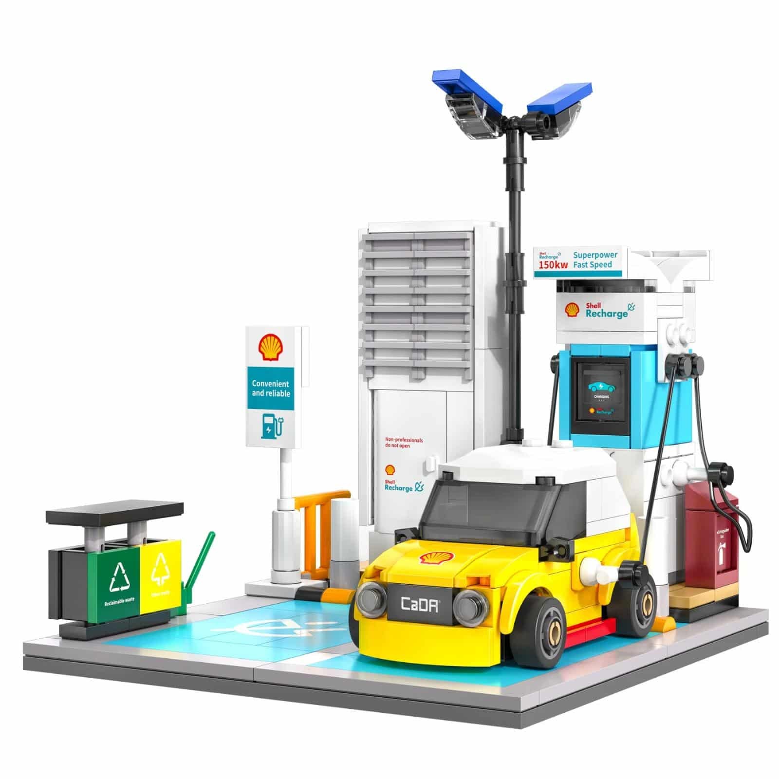 CADA C66029W Shell Retail Station - 305 pz. CADA