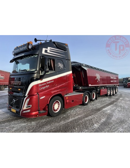 Volvo Aero Globetrotter XL met 4-assige kipper Morten Andersen TEKNO 88847 TEKNO