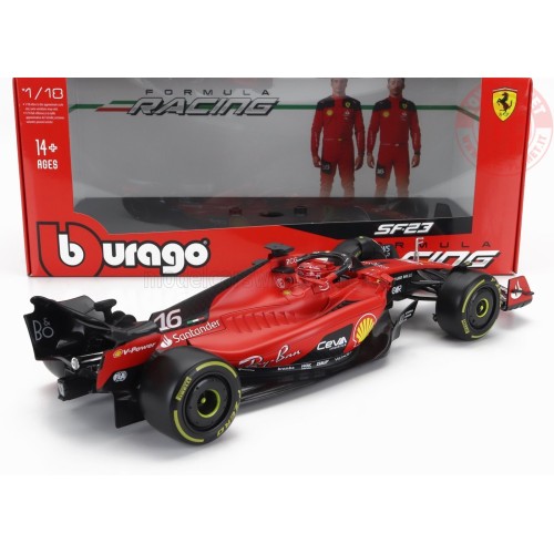 FERRARI F1 SF-23 TEAM SCUDERIA FERRARI N 16 SEASON 2023 CHARLES LECLERC 1/18 BU16812LE BURAGO