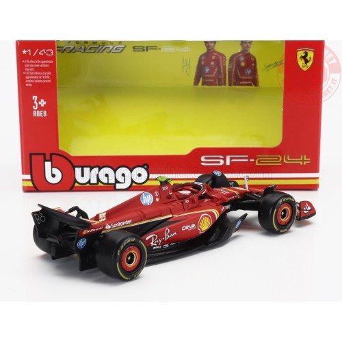 1/43 FERRARI F1 SF-24 TEAM SCUDERIA FERRARI N 55 5th EMILIA ROMAGNA IMOLA GP 2024 CARLOS SAINZ BU36844-S-IMOLA BURAGO